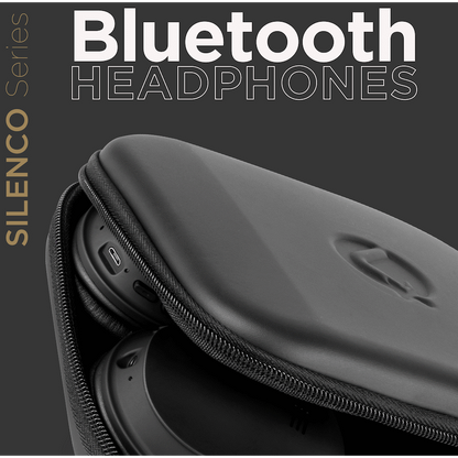 VolkanoX Silenco Series Active Noise-Cancelling Bluetooth Headphones - Black