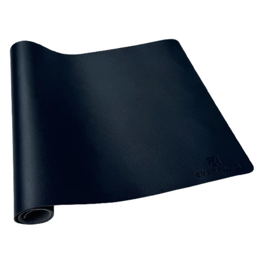 Everfurn Prime Faux Leather Desk Mat - Black