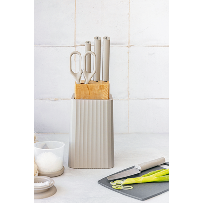 Kitchen Inspire 6pce Knife Block Set