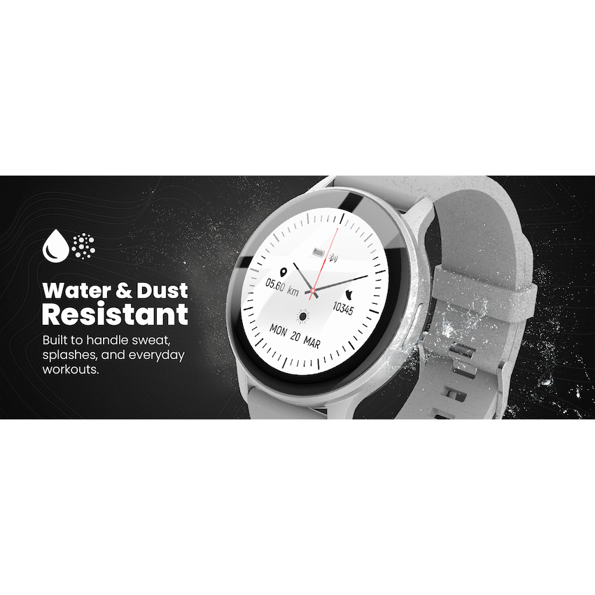 Volkano Active Tech Trend series Watch with heart rate monitor - Silver