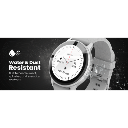 Volkano Active Tech Trend series Watch with heart rate monitor - Silver