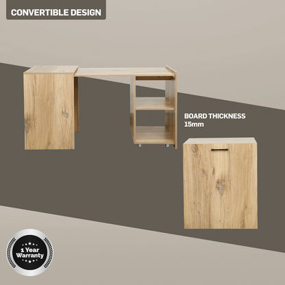 Everfurn Adaptive Desk - Brown