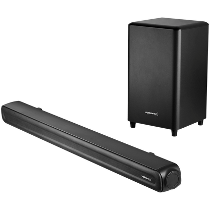 VolkanoX Supersonic Series 2.1 200w Soundbar System with Wireless Subwoofer - Black