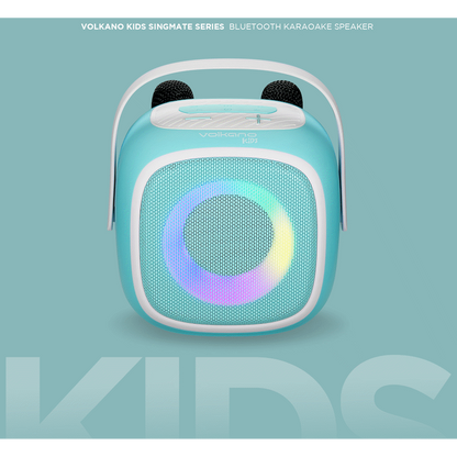 Volkano Kids SingMate Series Bluetooth Speaker with 2 Wireless Microphones - Mint