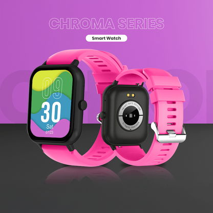 Volkano Chroma Series Smartwatch with Pink Strap