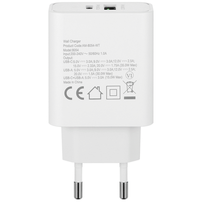 Amplify VoltKit 2 Series TWS Earphones & 35W Dual Wall Charger - White