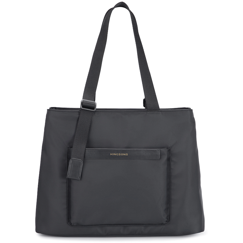 Kingsons Echo Ladies 15.6" Laptop Tote Bag Black