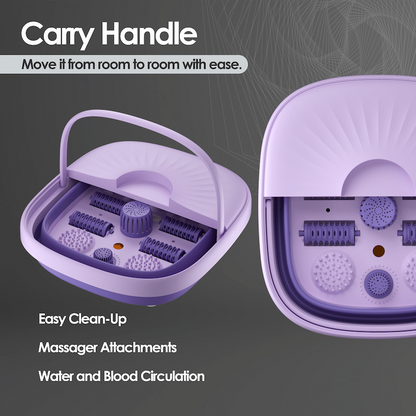 Elektra Folding Foot Spa Purple