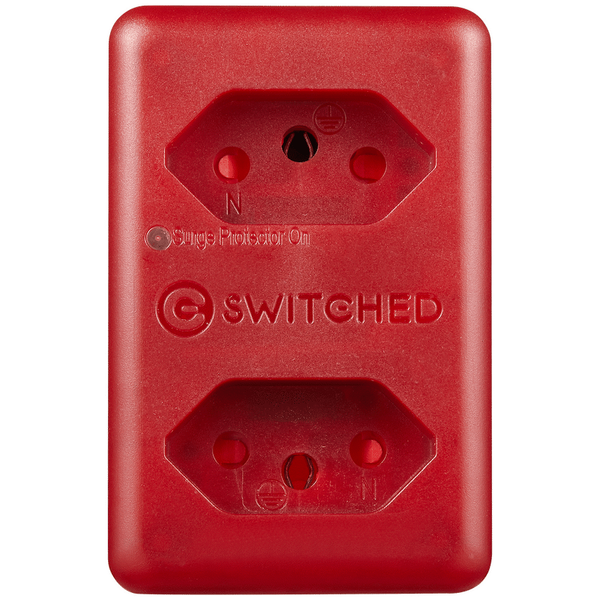 Switched High Surge 2-Way Network Router Safe Adaptor