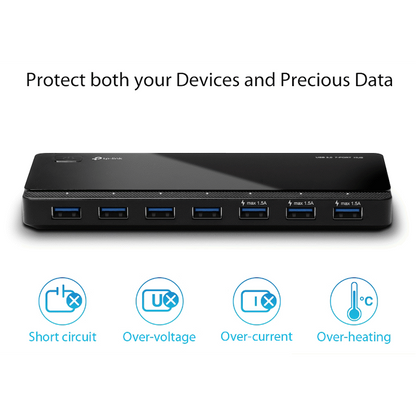 TP-Link UH700 USB 3.0 7-Port Hub with 2 Charging Ports