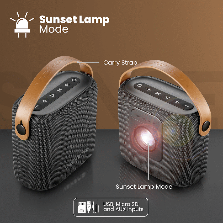 Volkano Flame Series Bluetooth Speaker - Black
