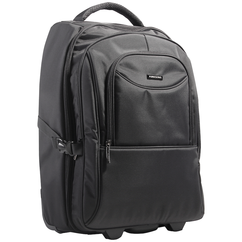 Kingsons Prime 15.6" Laptop Trolley Backpack - Black