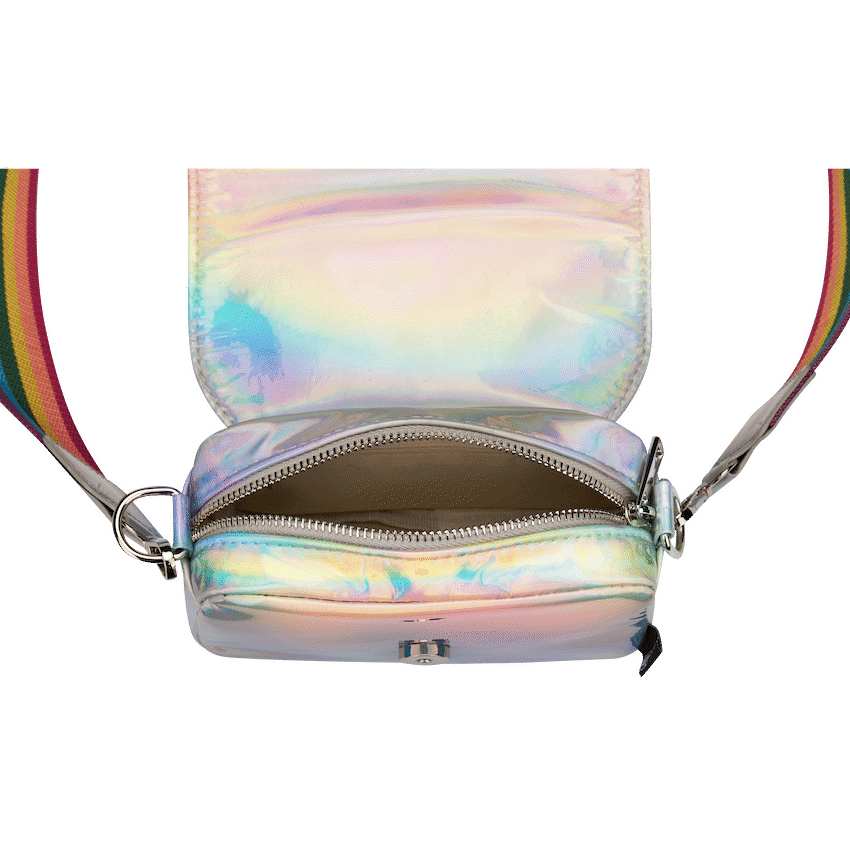 Quest Rainbow Cross Body Bag - Silver