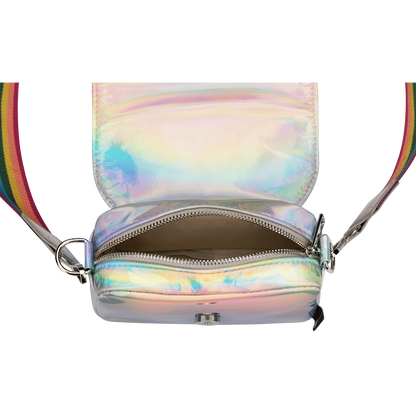 Quest Rainbow Cross Body Bag - Silver