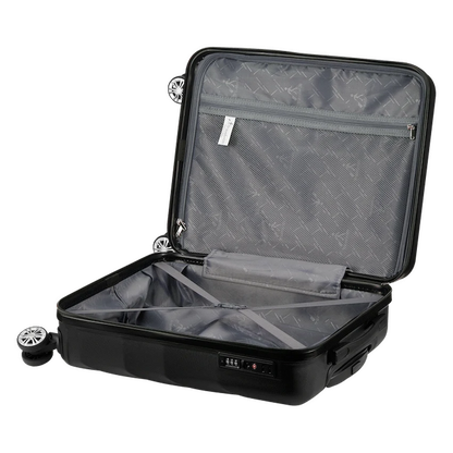 Travelwize Terra ABS 67cm 4-Wheel Spinner Luggage - Black