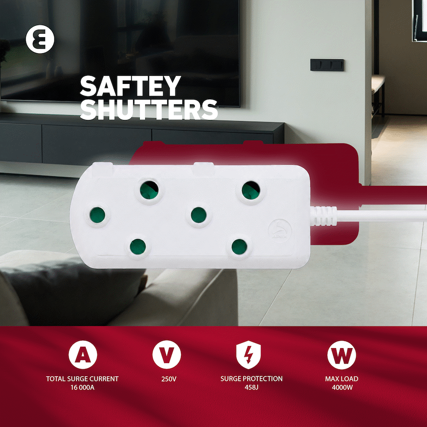 Ellies Side-by-Side Heavy-Duty Extension Lead - 10m