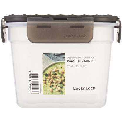LocknLock Wave container 570ml grey