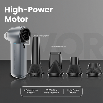 Volkano Vortex Series Portable Extreme Max Turbo Fan - Gun Metal