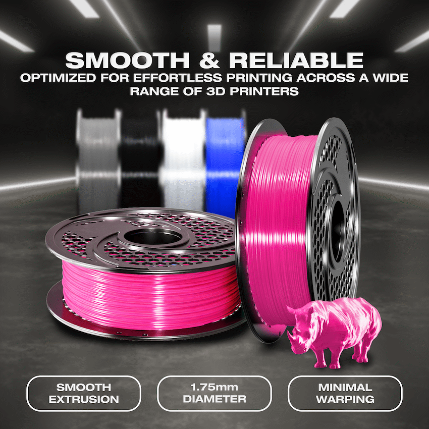 SA Filament PLA UV Neon Filament 1kg -  Pink