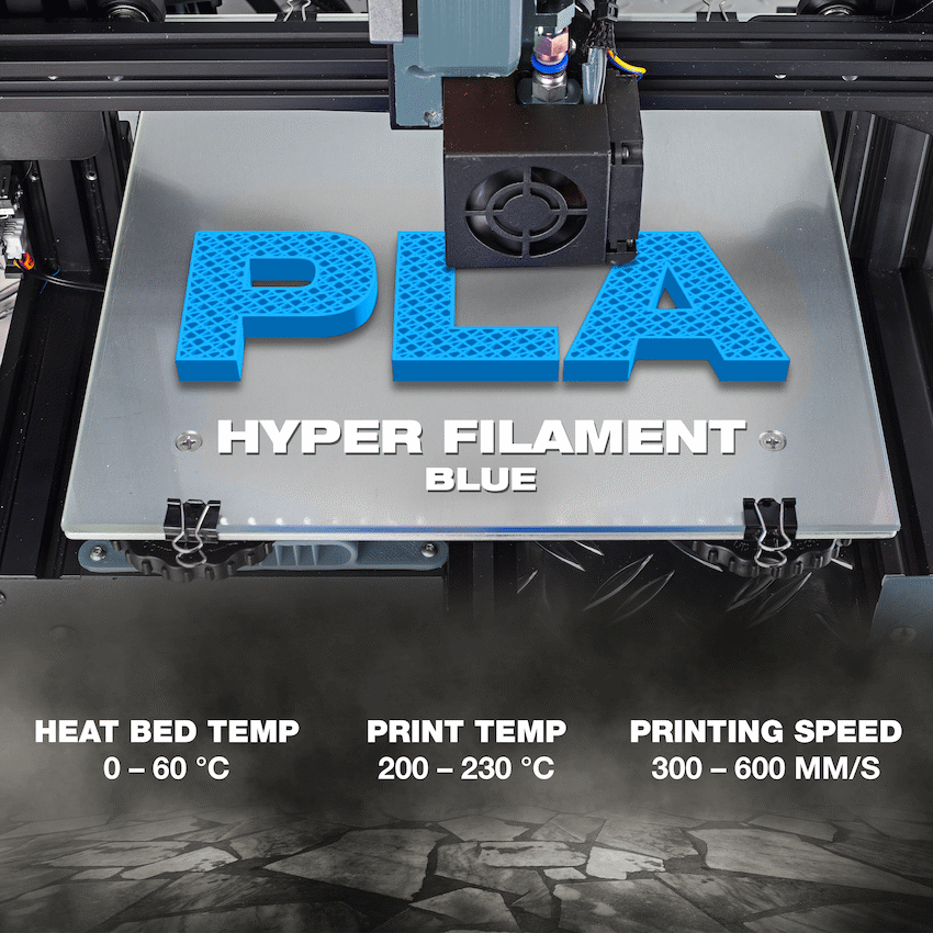 SA Filament PLA Hyper Filament 1kg - Blue