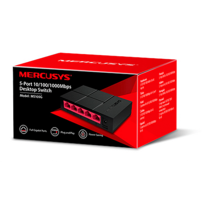 TP-Link Mercusys MS105G 5-Port Gigabit Desktop Switch