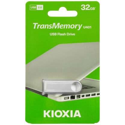 Kioxia - U401-32GB USB 2.0 - Slim Metal Design
