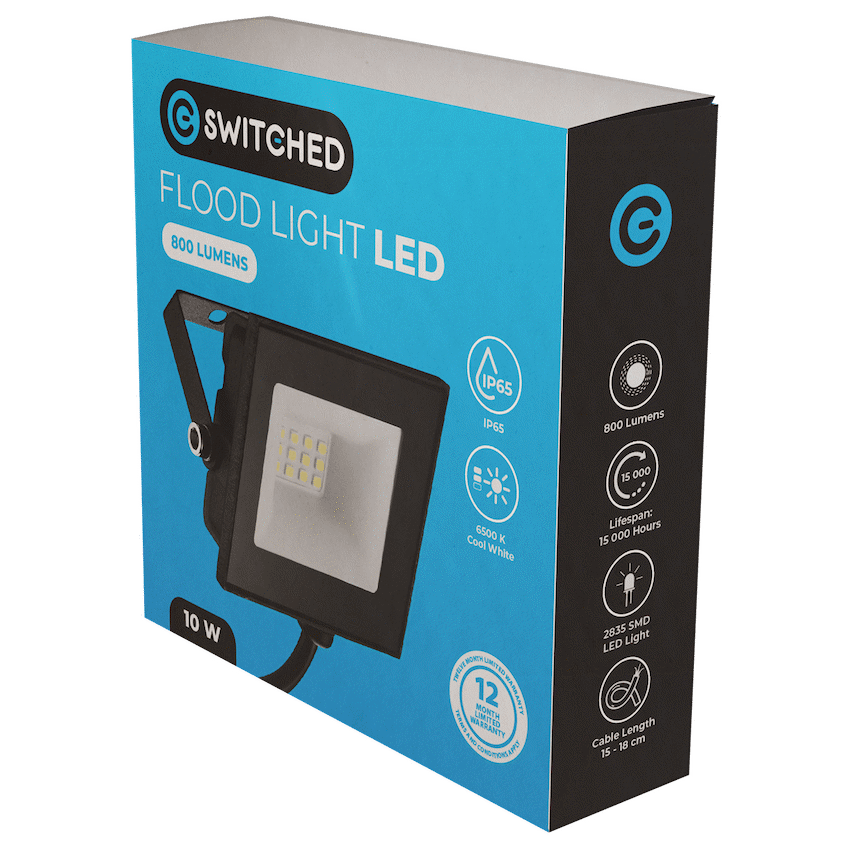 Switched 10w LED Flood Light