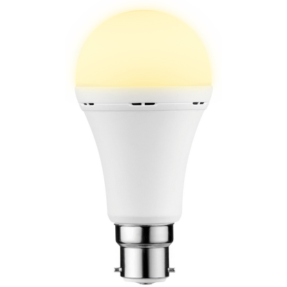 Switched 5w A60 Rechargeable B22 LED Light Bulb - Warm White