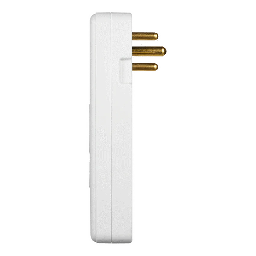 Ellies 3 Way Surge adaptor Schuko,with type C + USB - WT