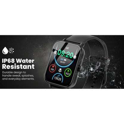 Volkano Chroma Series Smartwatch with Black Strap