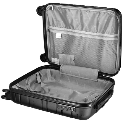 Travelwize Cabana ABS 4-Wheel Spinner 55cm Luggage - Black