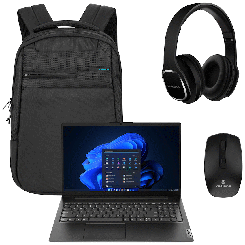 Lenovo Laptop 82YU010NSA - V15 AMD Ryzen 3 8/256 Bag+Mouse+Headphone