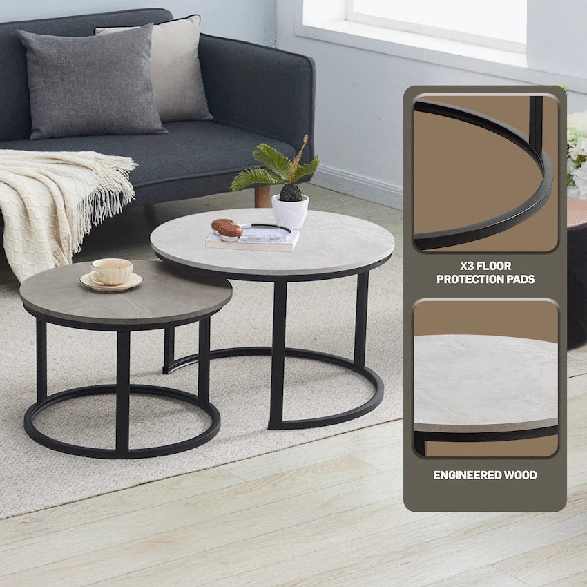 Indus Nesting Coffee Table Greyish