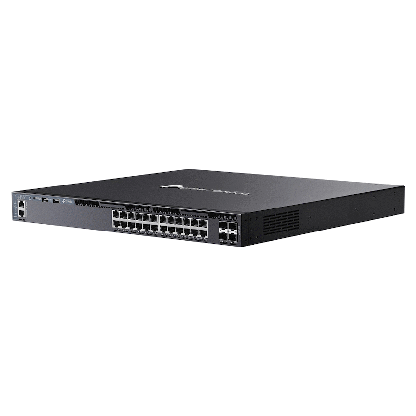 TP-Link Omada SG6428XHP 24-Port Gigabit Stackable L3 Managed PoE+ Switch with 4 10G Slots