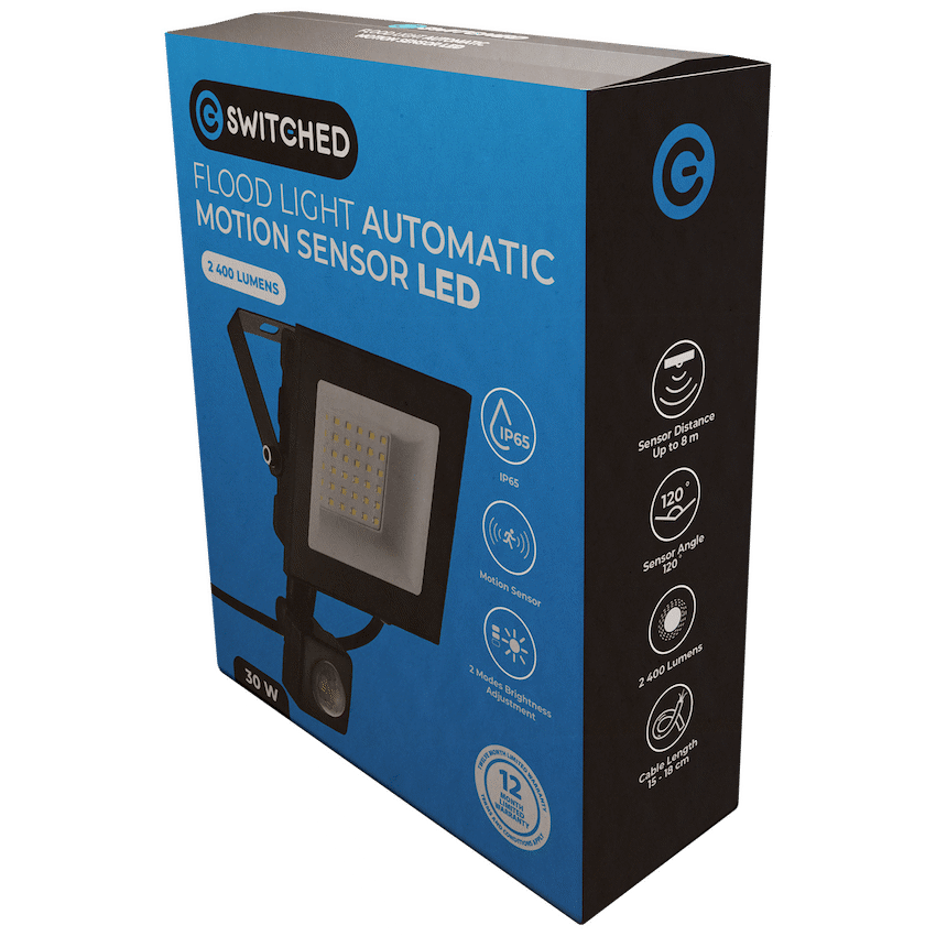 Switched 30w LED Flood Light Automatic Motion Sensor