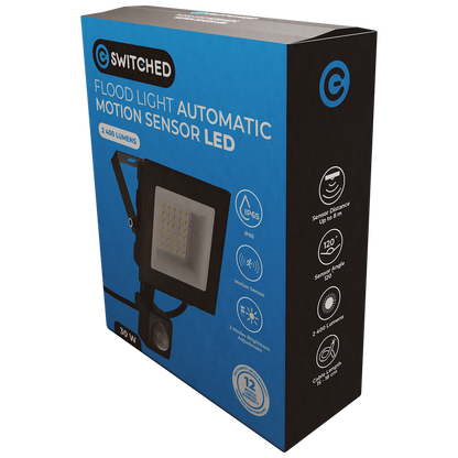 Switched 30w LED Flood Light Automatic Motion Sensor