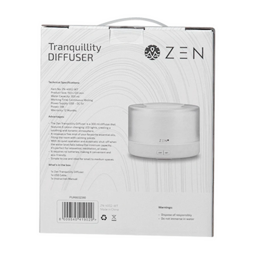Zen Tranquillity Diffuser - White