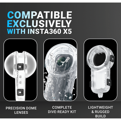 Insta360 X5 Invisible Dive Case Clear