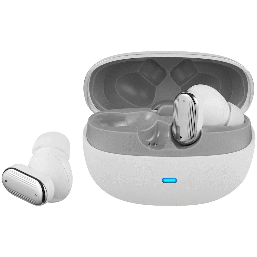 Pro Bass Flex Series TWS Earphone - White + Grey
