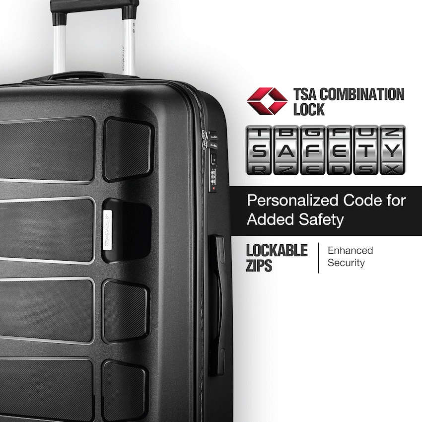 Travelwize Tourer PP 75cm 4-wheel Spinner Luggage Black
