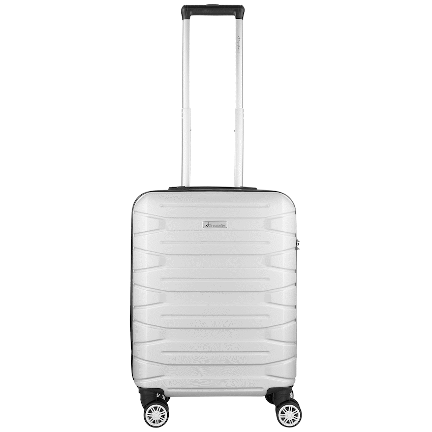 Travelwize Cabana ABS 4-Wheel Spinner 55cm Luggage - Platinum