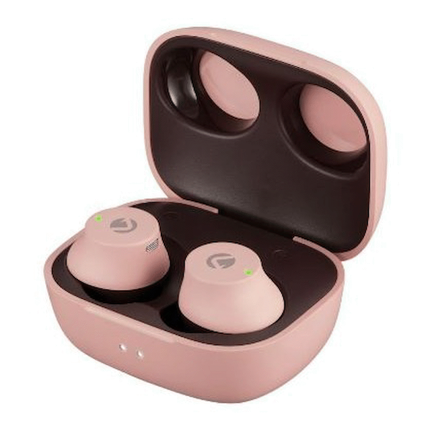 Volkano Taurus Series 2.0 True Wireless Earphones with Charging Case - Pink