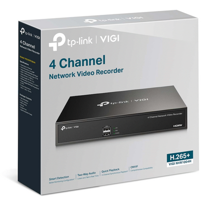TP-Link Vigi NVR1004H 4-Channel Network Video Recorder
