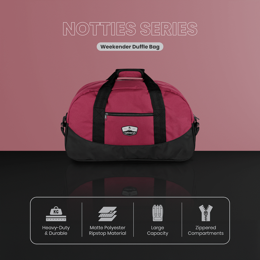 Volkano Notties Weekender Duffle 50l - Red/Black