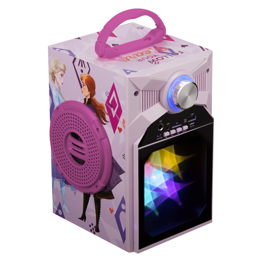 Disney Frozen Classic LED Stars Karaoke Machine with Microphone