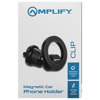 Amplify Clip Series Magnetic Car Phone Vent Holder  (PDQ) - Black