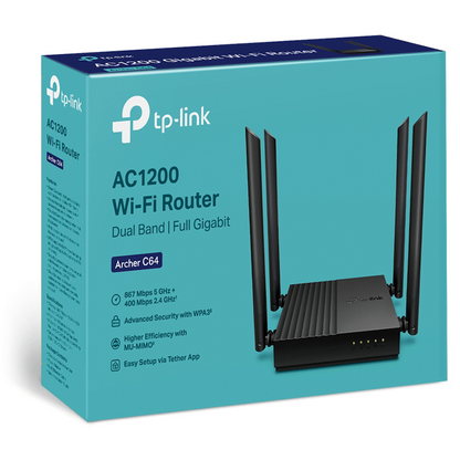 TP-Link Archer C64 AC1200 MU-MIMO Wi-Fi Router