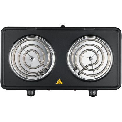 Elektra Double Spiral Hot Plate - Black
