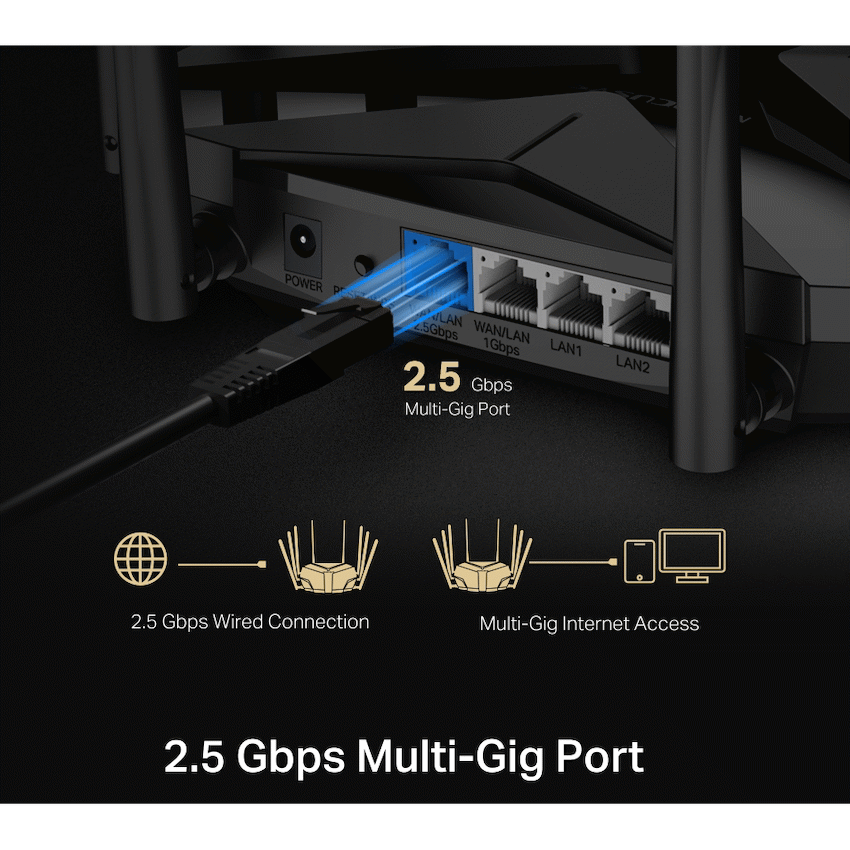 TP-Link Mercusys MR90X AX6000 8-Stream Wi-Fi 6 Router