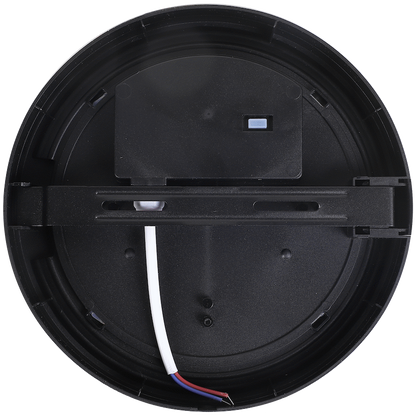 Ellies Cresent Series AC 24W Round LED Bulkhead - PC - BK